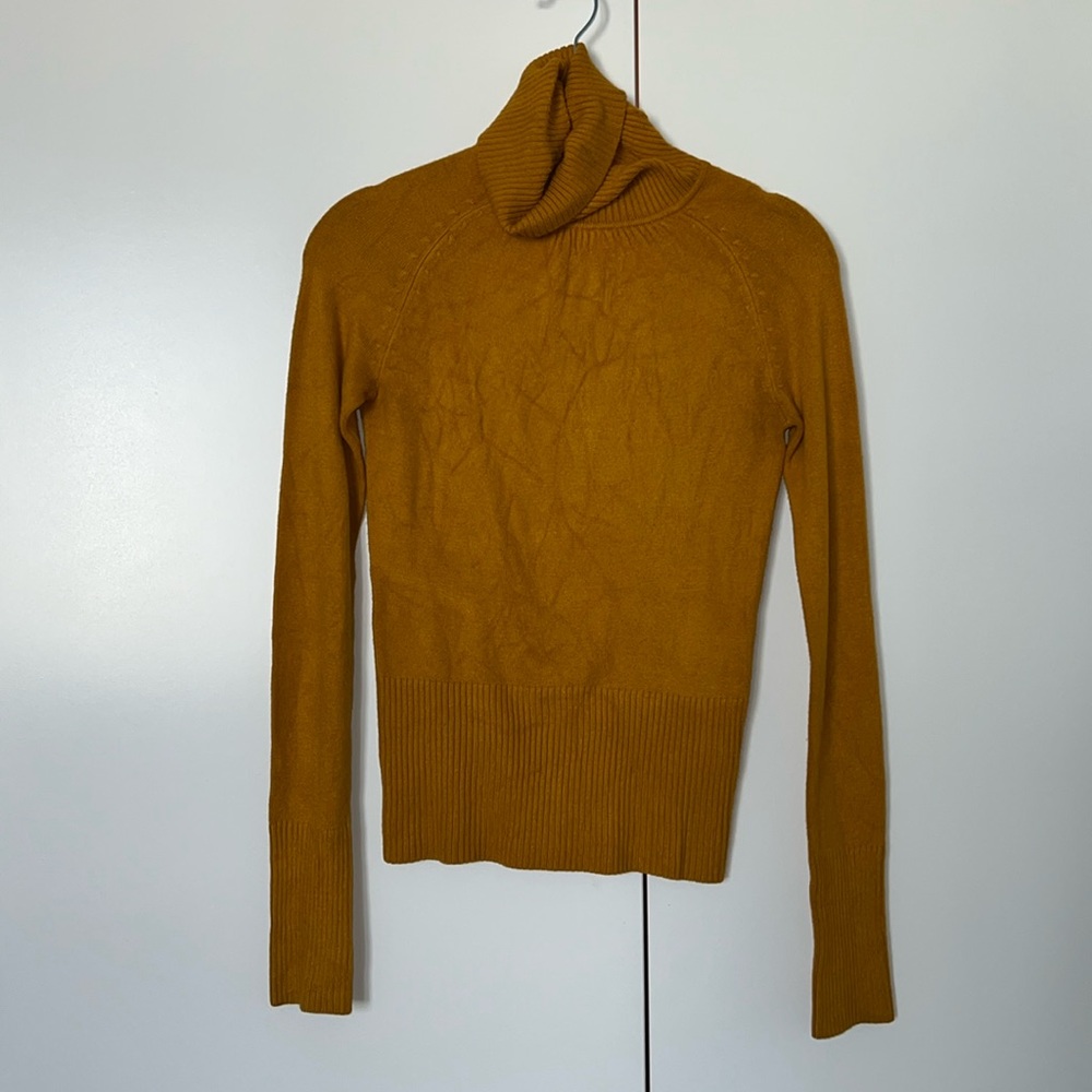 Rich mustard turtleneck sweater